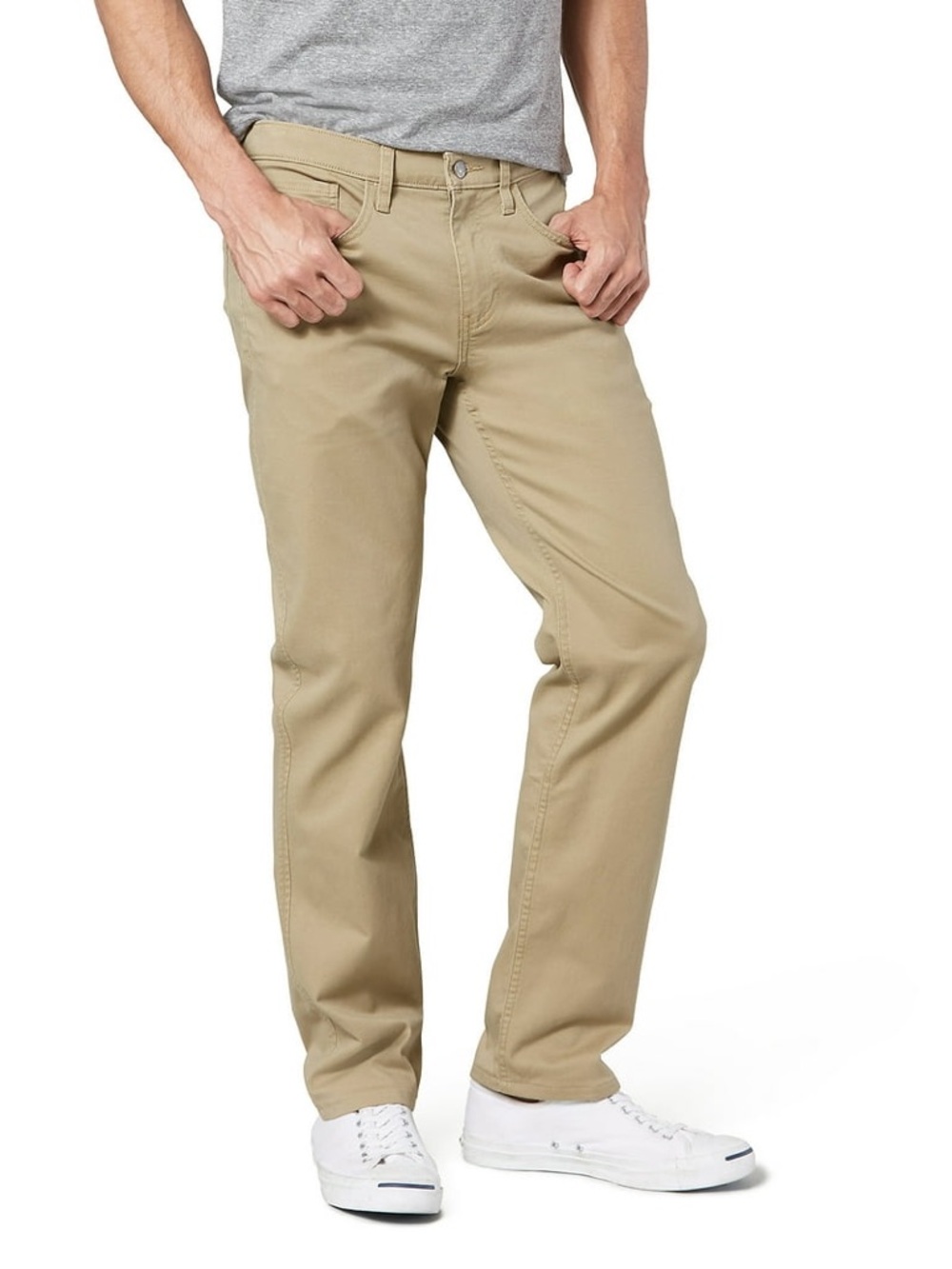 DOCKERS Men's Classic Khaki Straight Fit Comfort Waistband Jeans 32x30 EUC